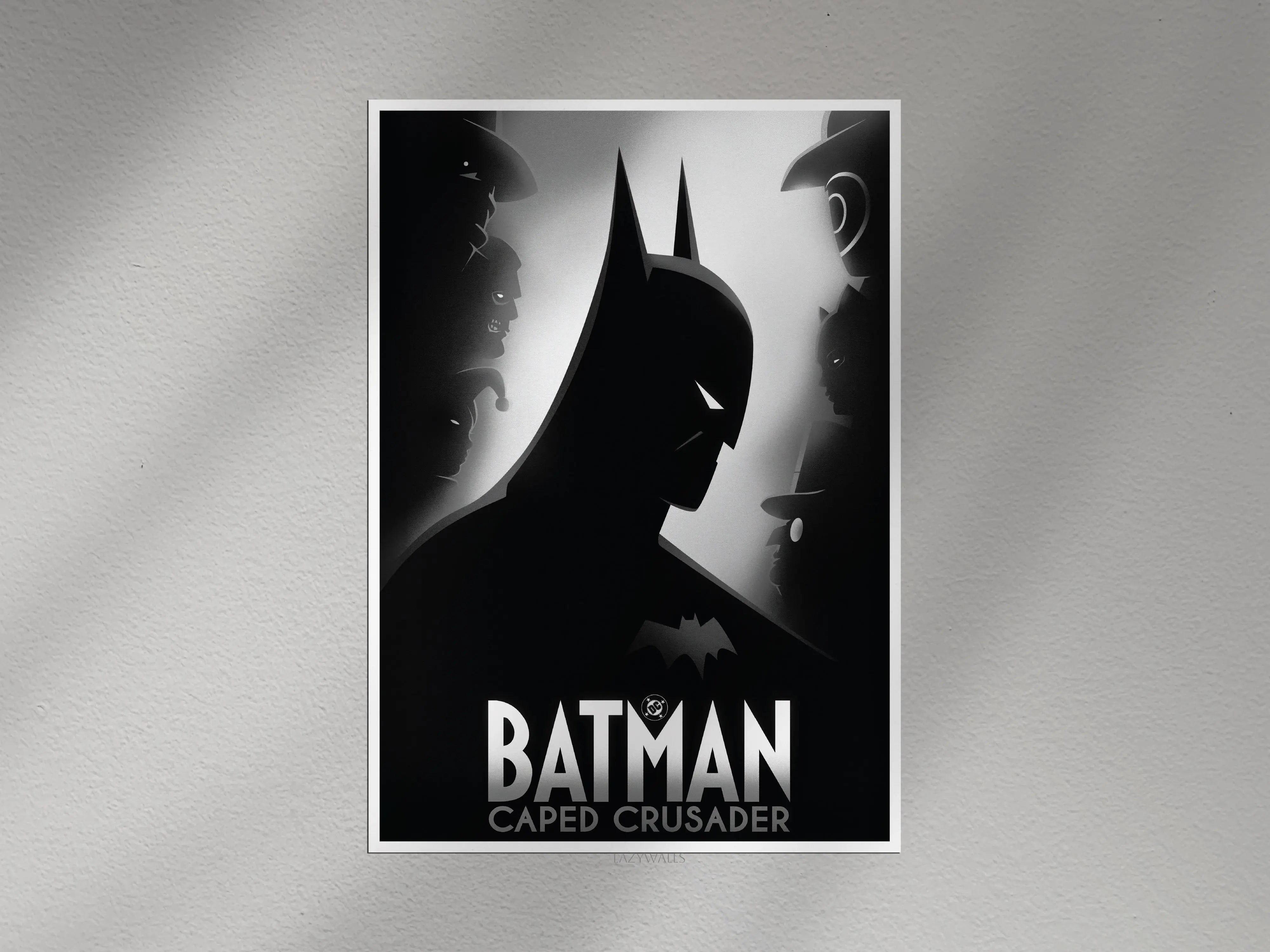Batman Caped Crusader Wall Poster – Dark Knight Wall Art Lazywalls